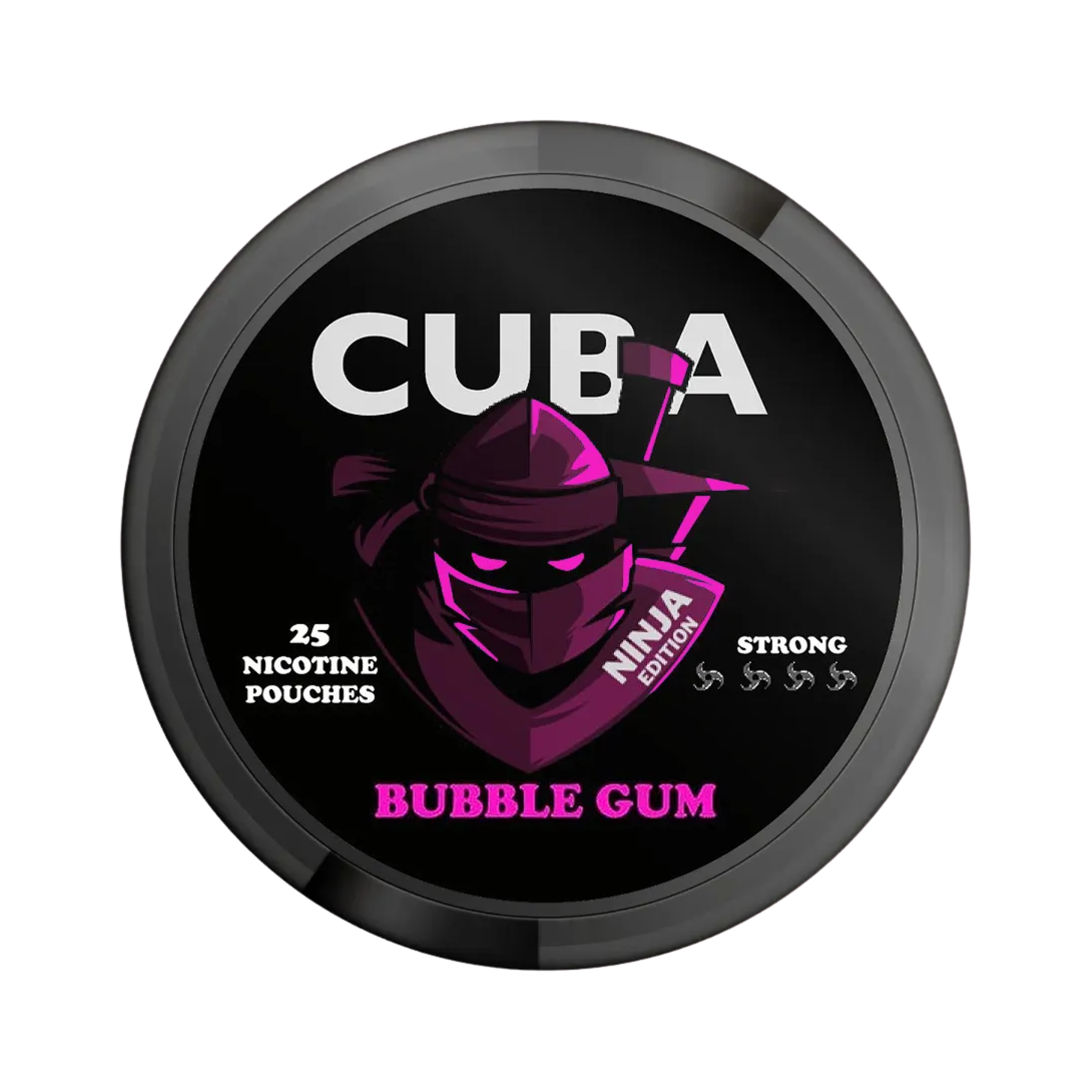 CUBA Ninja Bubble Gum Nicotine Pouches Can