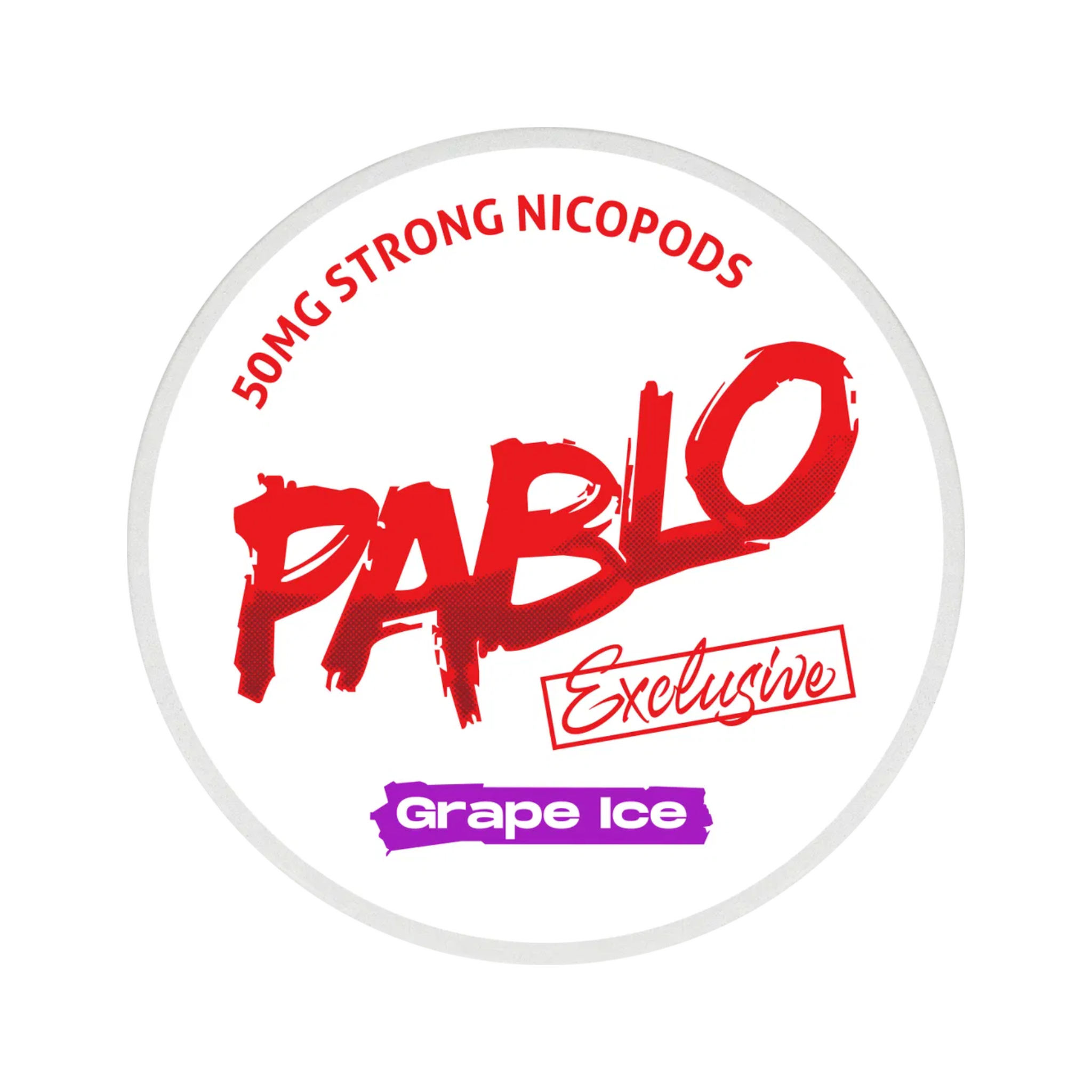 Can of Pablo Grape Ice - Nicotine Pouches