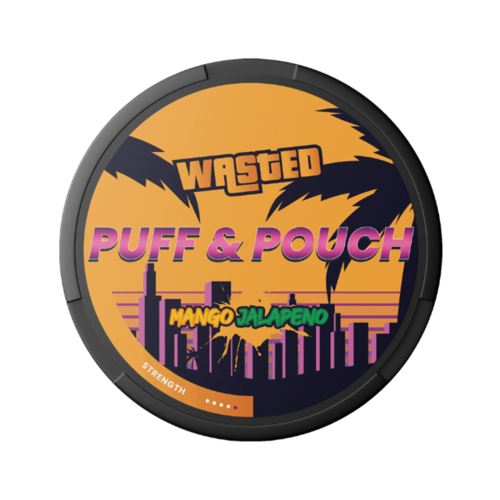 Can of Puff & Pouch WASTED Mango Jalapeno - Nicotine Pouches