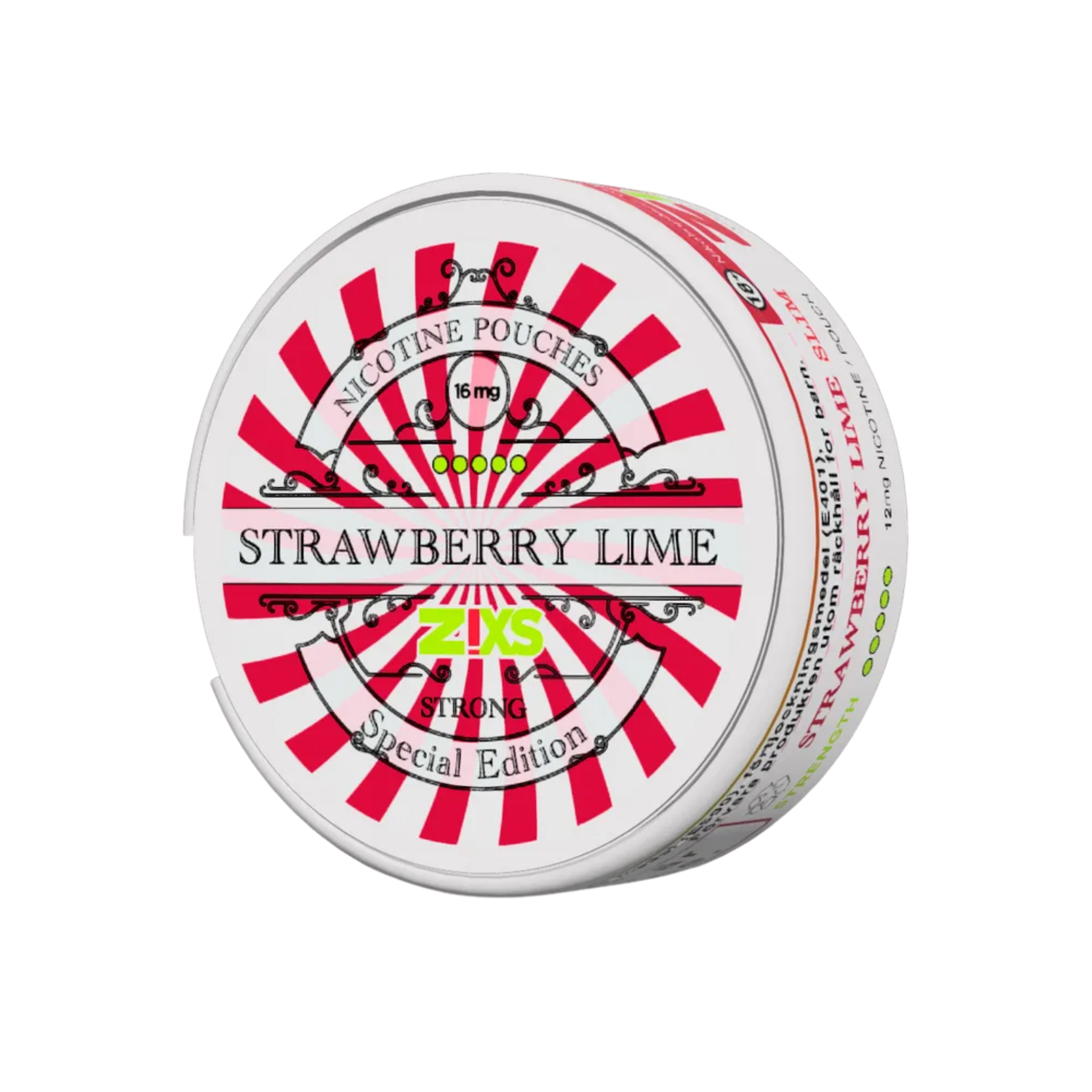 can of Zixs Strawberry Lime