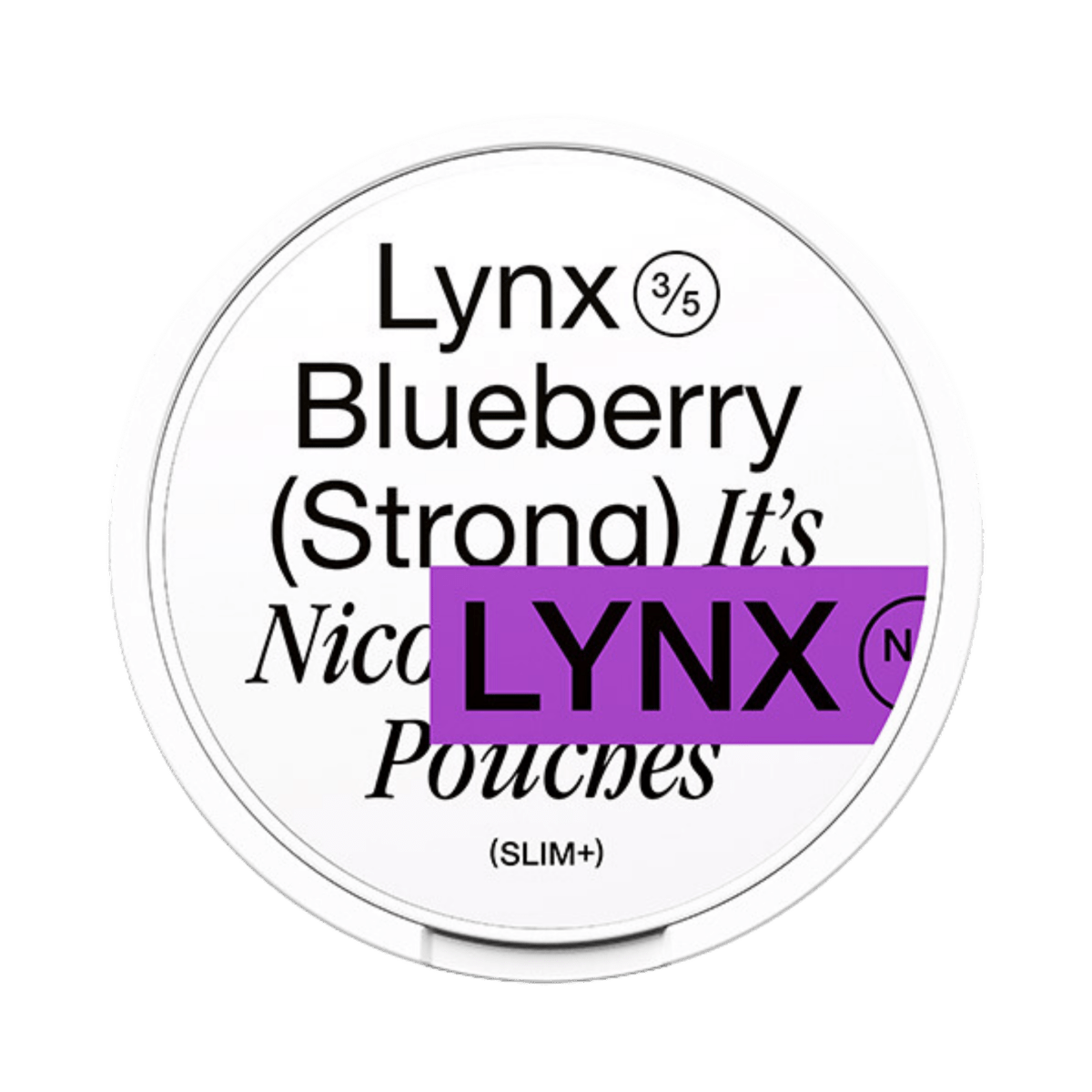 Can of Lynx Blueberry Strong - Nicotine Pouches