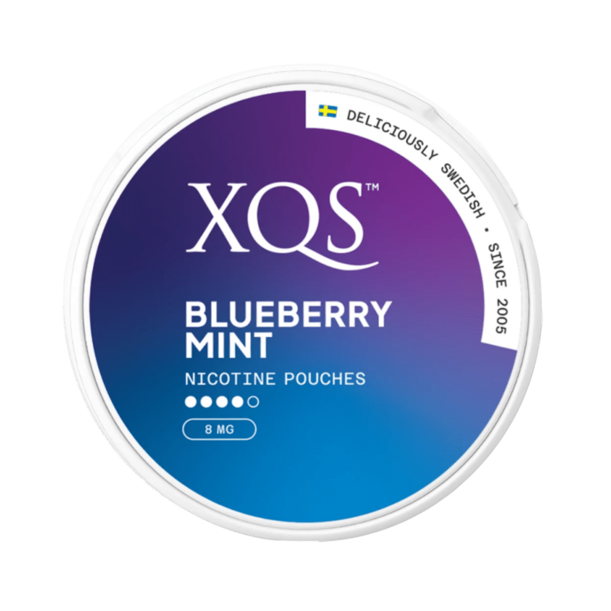 Can of XQS Blueberry Mint - Nicotine Pouches