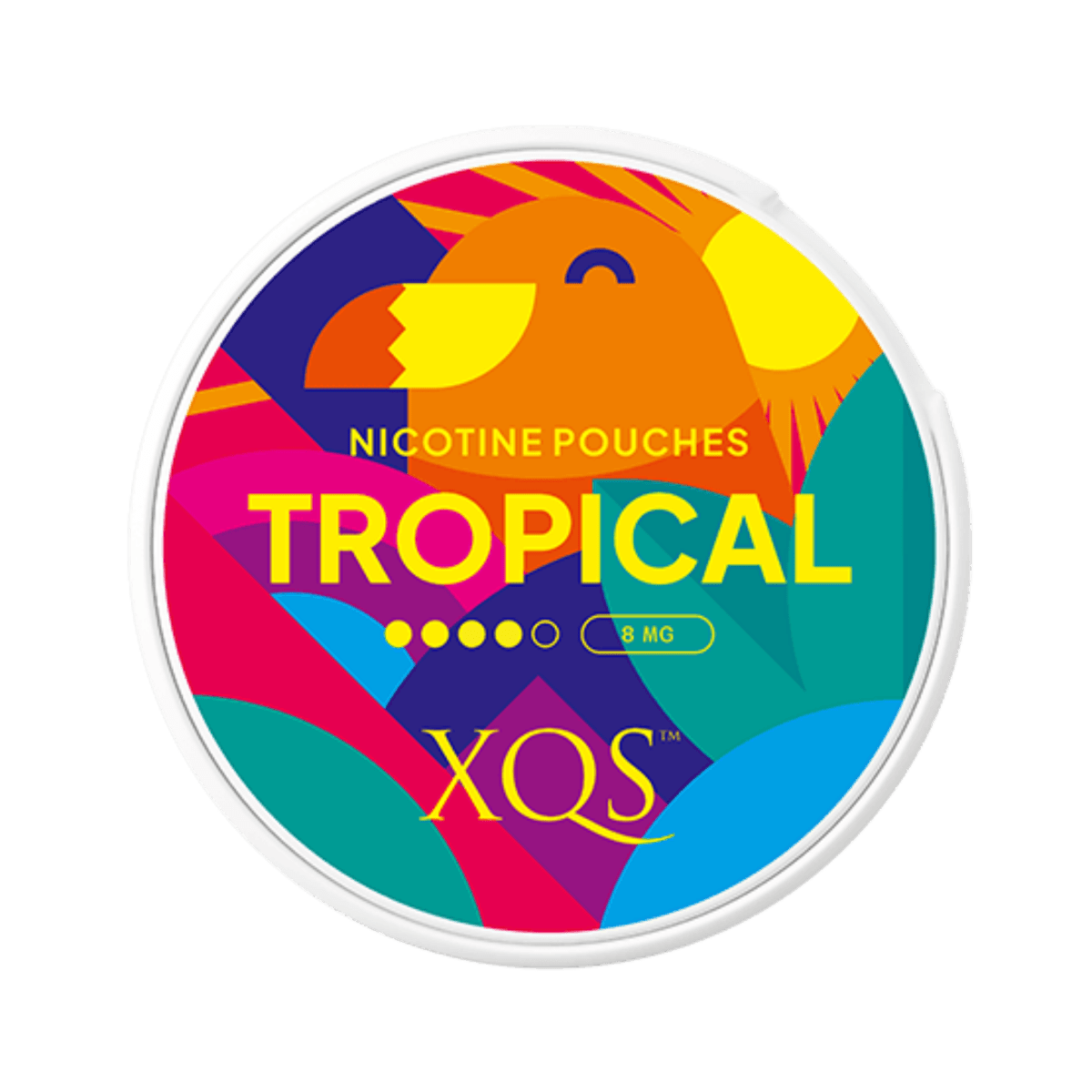 Can of XQS Tropical - Nicotine Pouches